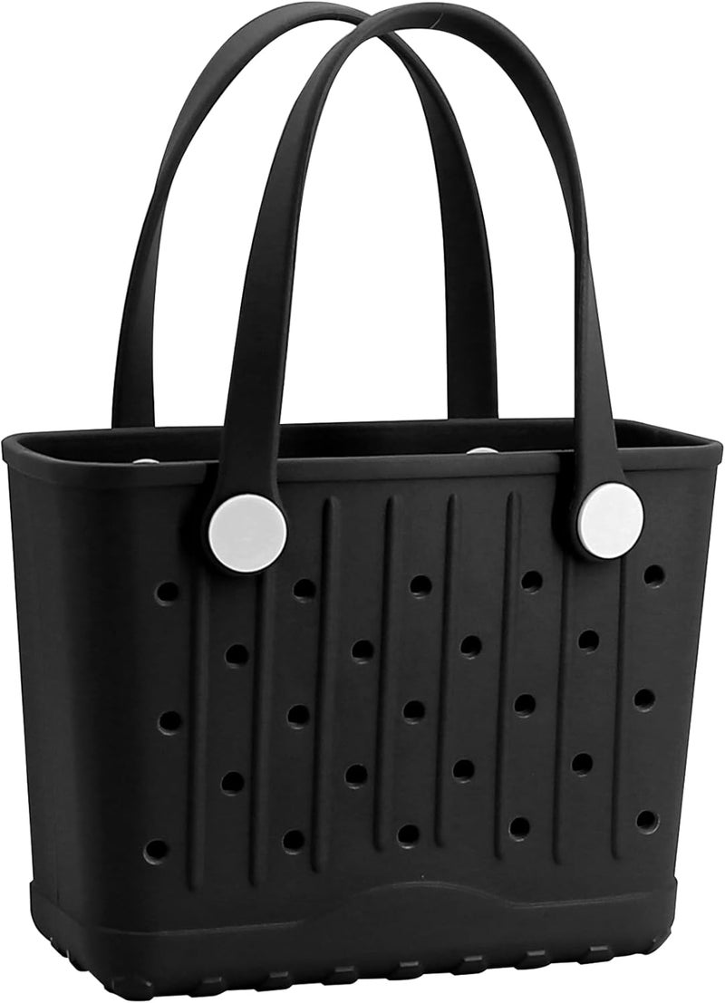 CXY Store Rubber Tote Bag Small Beach Bag Waterproof Beach Tote Washable Travel Handbag for Sport Boat Market Outdoor - Image 1